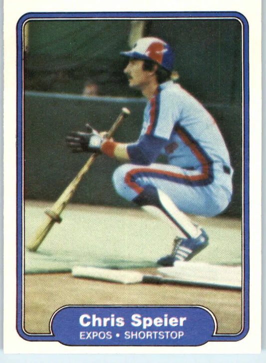 1982 Fleer #209 Chris Speier EX Excellent Montreal Expos Baseball Card - Baseball Card Single