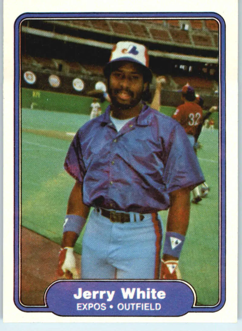 1982 Fleer #211 Jerry White EX Excellent Montreal Expos Baseball Card - Baseball Card Single