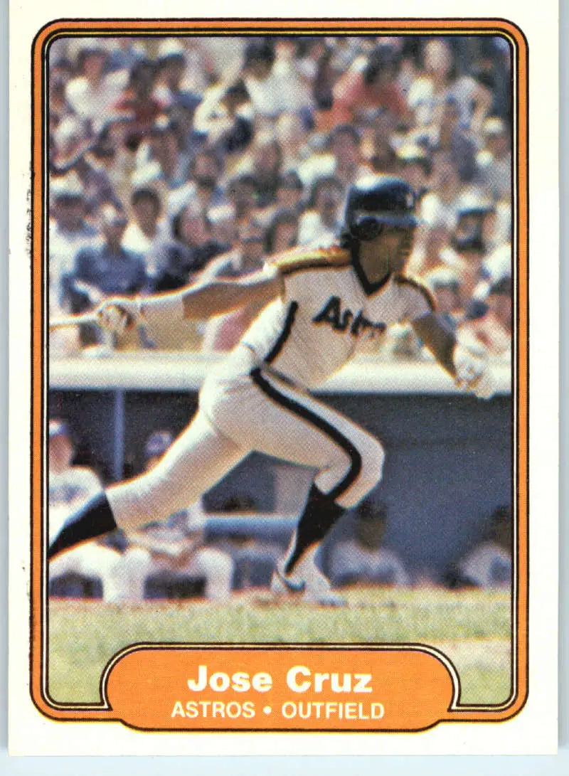 1982 Fleer #214 Jose Cruz EX Excellent Houston Astros Baseball Card - Baseball Card Single