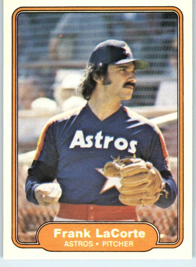 1982 Fleer #220 Frank LaCorte EX Excellent Houston Astros Baseball Card - Baseball Card Single