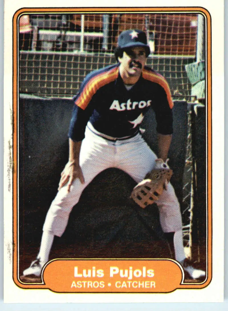 1982 Fleer #224 Luis Pujols EX Excellent Houston Astros Baseball Card - Baseball Card Single