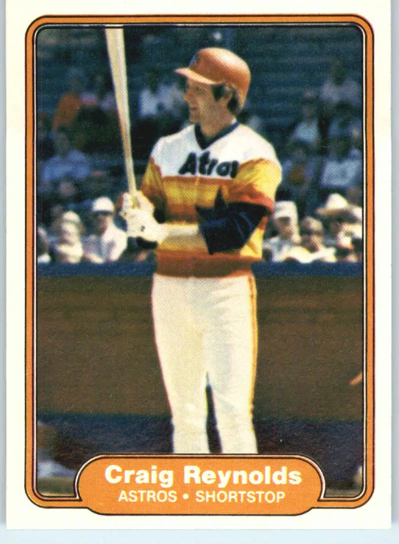 1982 Fleer #225 Craig Reynolds EX Excellent Houston Astros Baseball Card - Baseball Card Single