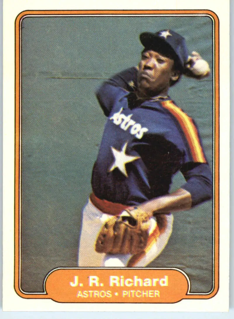 1982 Fleer #226 J.R. Richard EX Excellent Houston Astros Baseball Card - Baseball Card Single