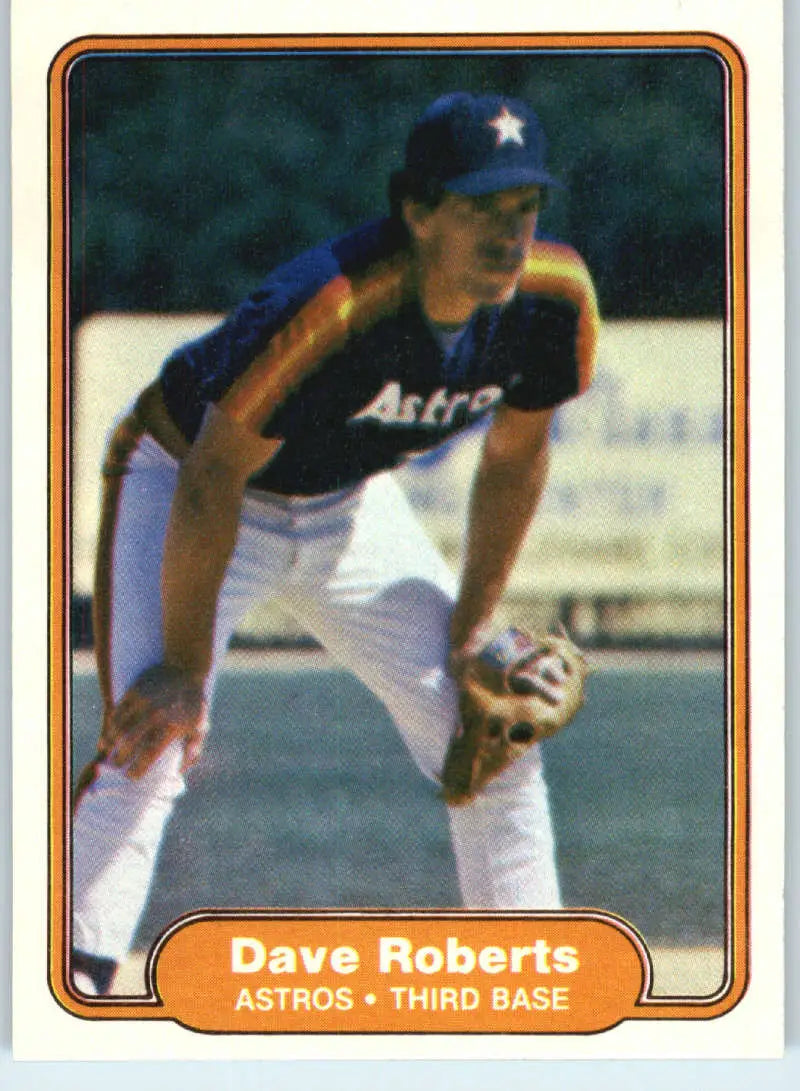 1982 Fleer #227 Dave Roberts EX Excellent Houston Astros Baseball Card - Baseball Card Single
