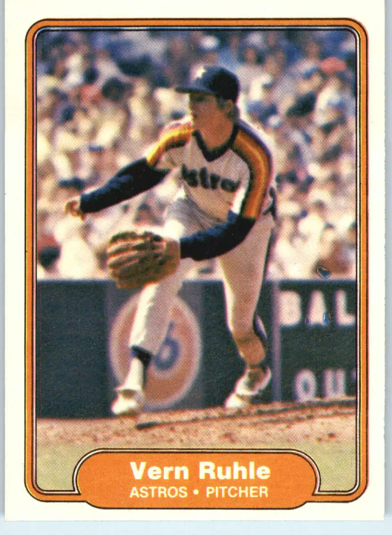 1982 Fleer #228 Vern Ruhle EX Excellent Houston Astros Baseball Card - Baseball Card Single