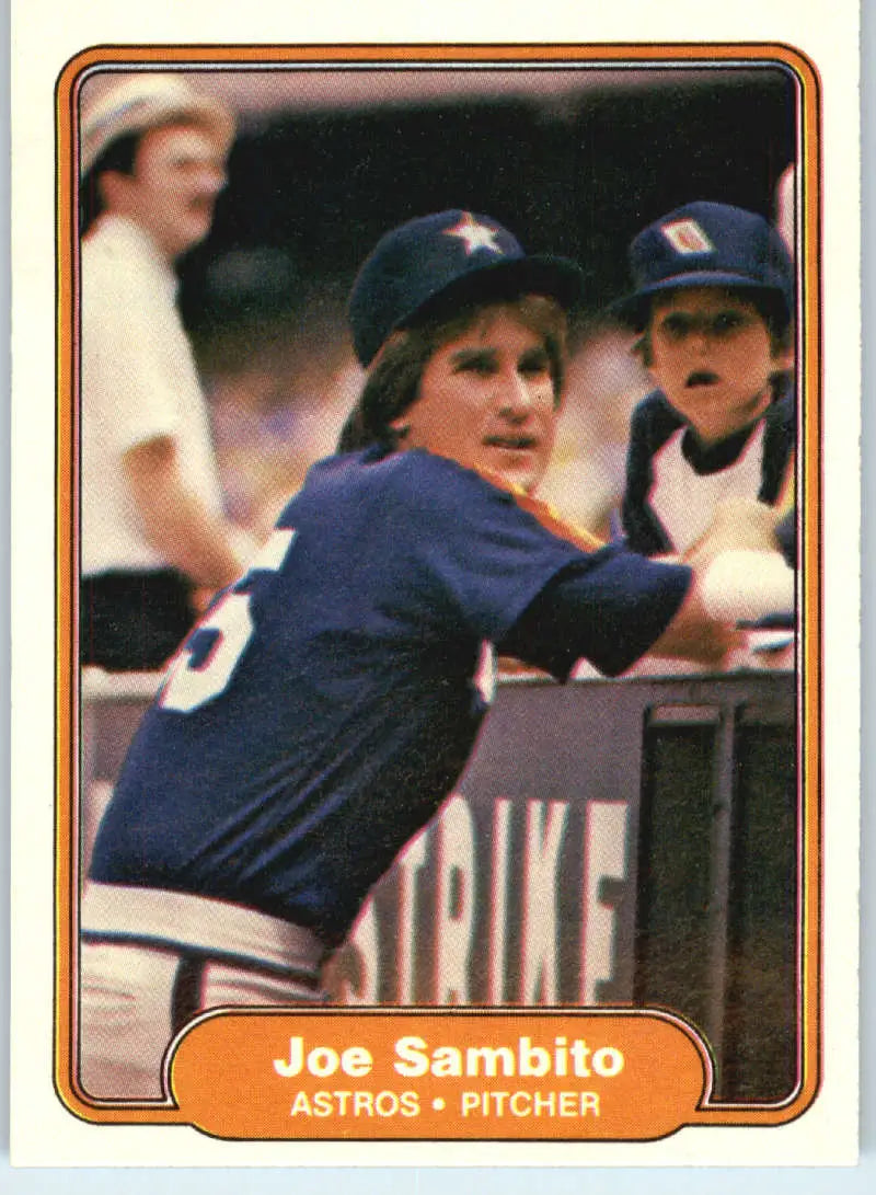 1982 Fleer #230 Joe Sambito EX Excellent Houston Astros Baseball Card - Baseball Card Single