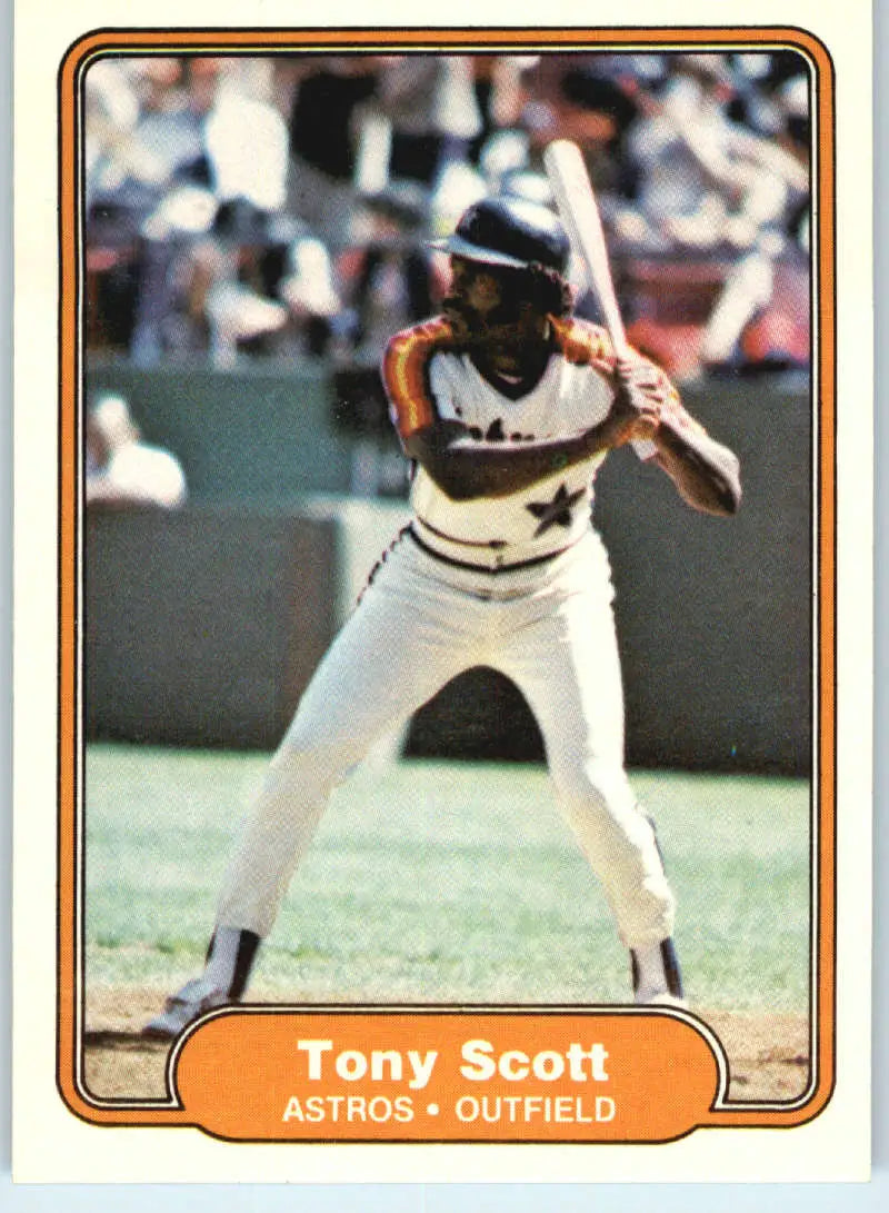 1982 Fleer #231 Tony Scott EX Excellent Houston Astros Baseball Card - Baseball Card Single