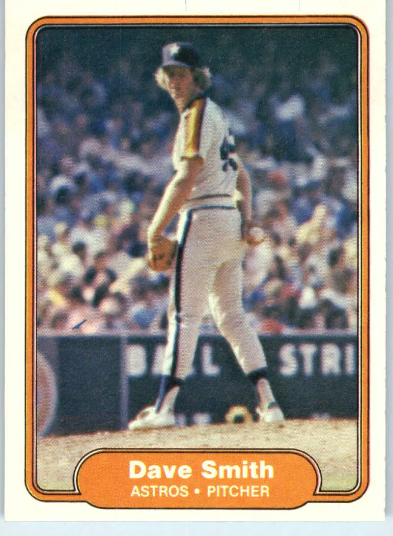 1982 Fleer #232 Dave Smith EX Excellent Houston Astros Baseball Card - Baseball Card Single
