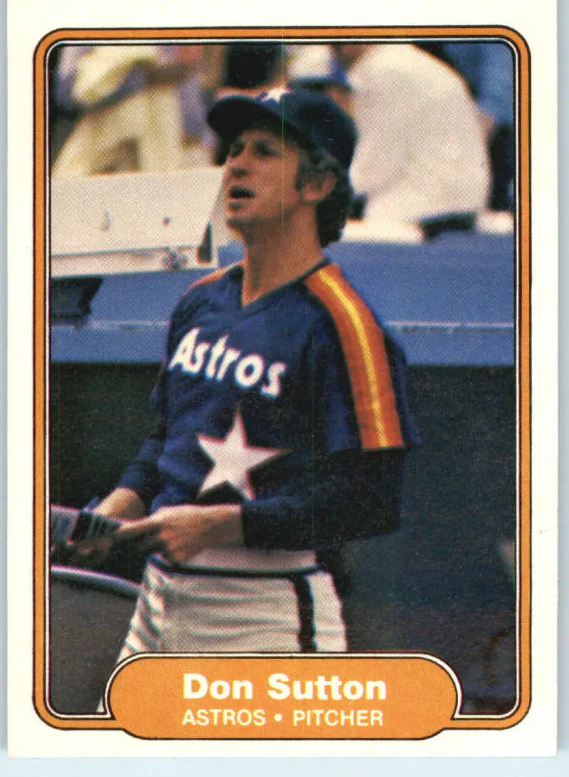 1982 Fleer #234 Don Sutton EX Excellent Houston Astros Baseball Card - Baseball Card Single