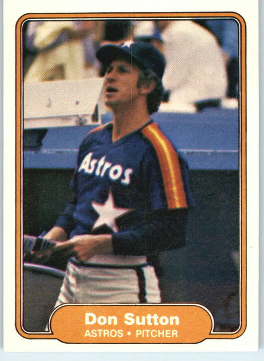 1982 Fleer #234 Don Sutton EX Excellent Houston Astros Baseball Card - Baseball Card Single