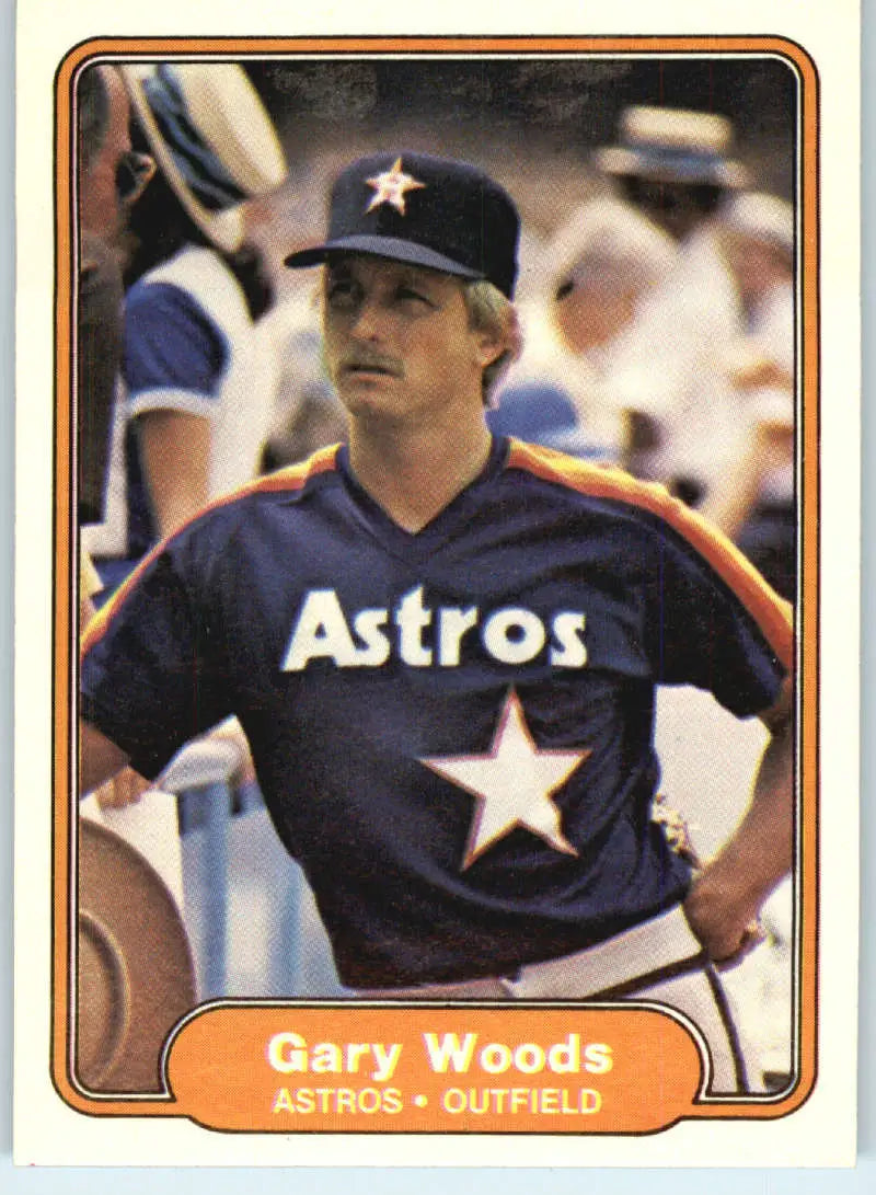 1982 Fleer #237 Gary Woods EX Excellent Houston Astros Baseball Card - Baseball Card Single