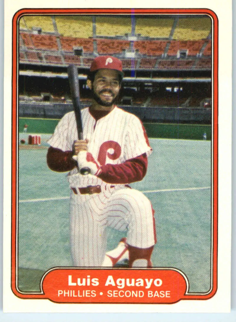 1982 Fleer #238 Luis Aguayo EX Excellent Philadelphia Phillies Baseball Card - Baseball Card Single