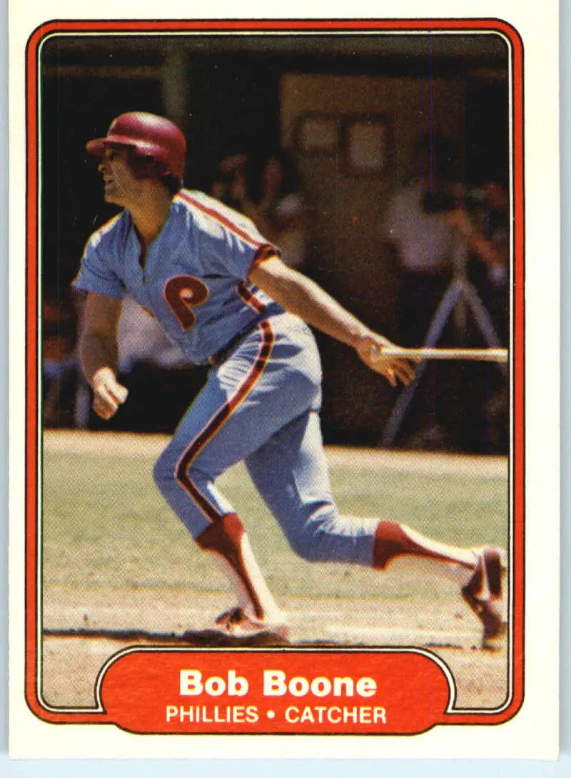1982 Fleer #240 Bob Boone EX Excellent Philadelphia Phillies Baseball Card - Baseball Card Single