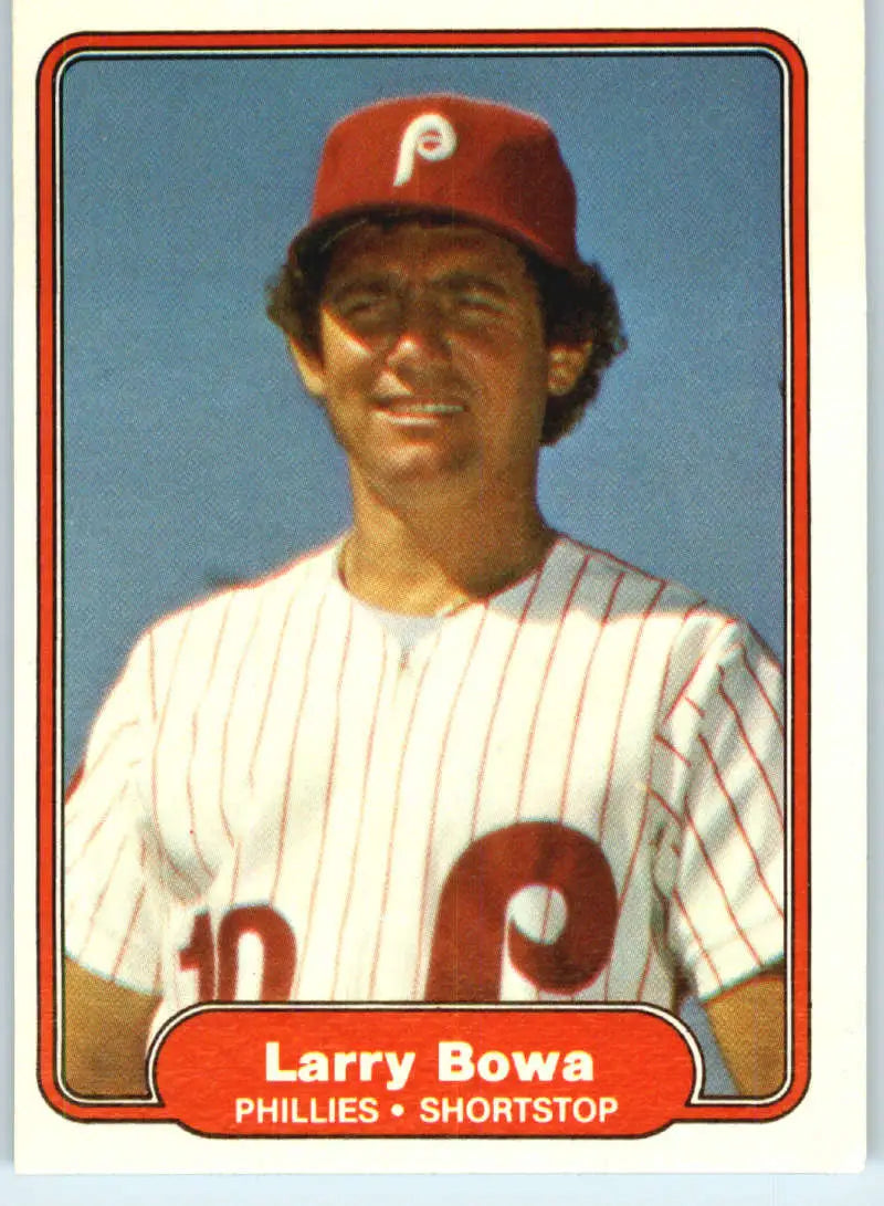 1982 Fleer #241 Larry Bowa EX Excellent Philadelphia Phillies Baseball Card - Baseball Card Single