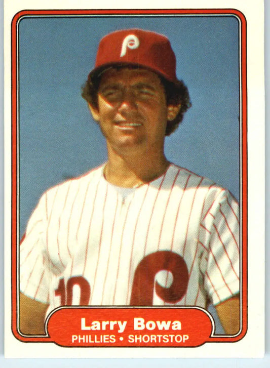 1982 Fleer #241 Larry Bowa EX Excellent Philadelphia Phillies Baseball Card - Baseball Card Single