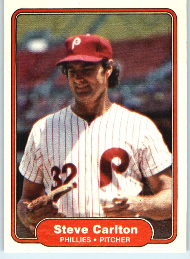 1982 Fleer #243 Steve Carlton EX Excellent Philadelphia Phillies Baseball Card - Baseball Card Single