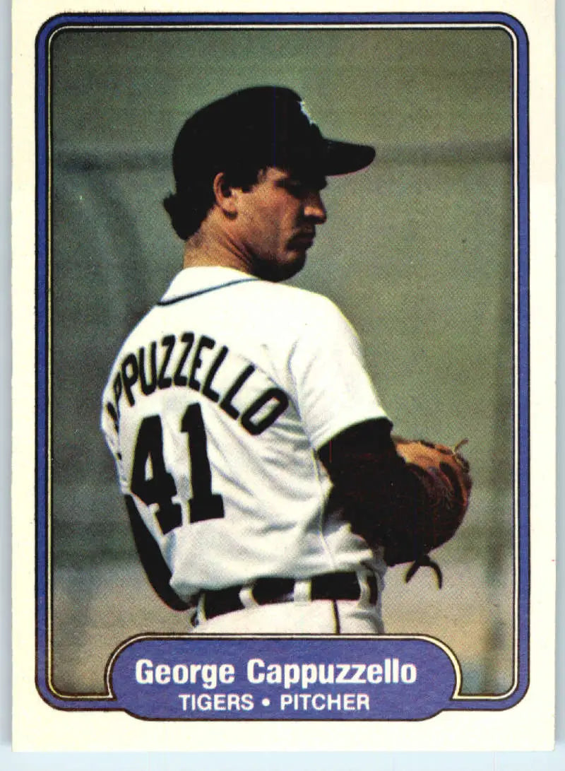 1982 Fleer #264 George Cappuzzello EX Excellent RC Rookie Detroit Tigers Baseball Card - Baseball Card Single