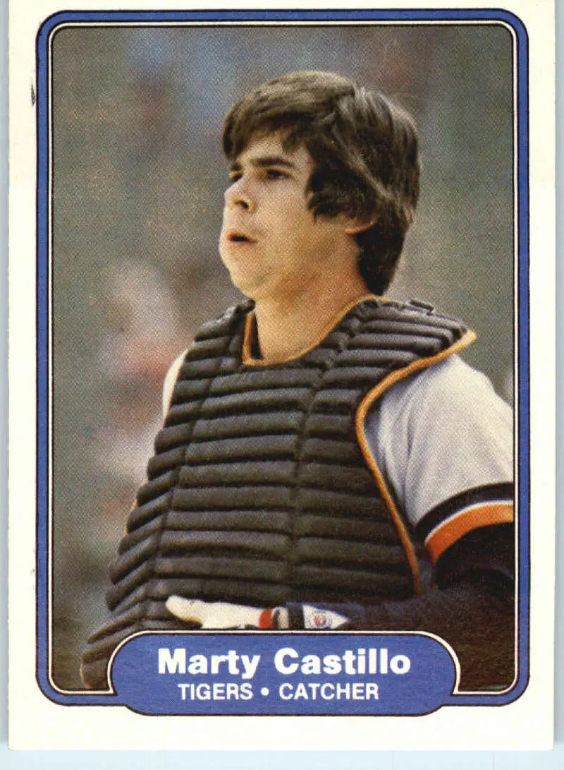 1982 Fleer #265 Marty Castillo EX Excellent RC Rookie Detroit Tigers Baseball Card - Baseball Card Single