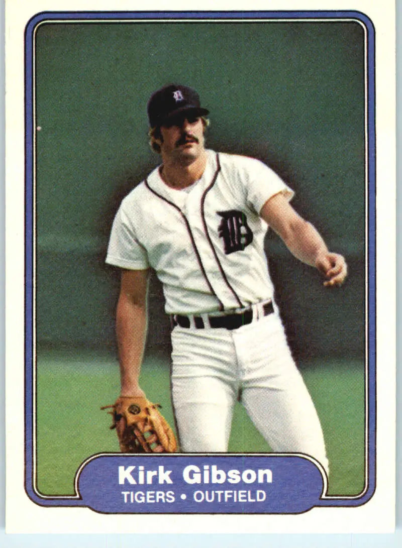 1982 Fleer #267 Kirk Gibson EX Excellent Detroit Tigers Baseball Card - Baseball Card Single