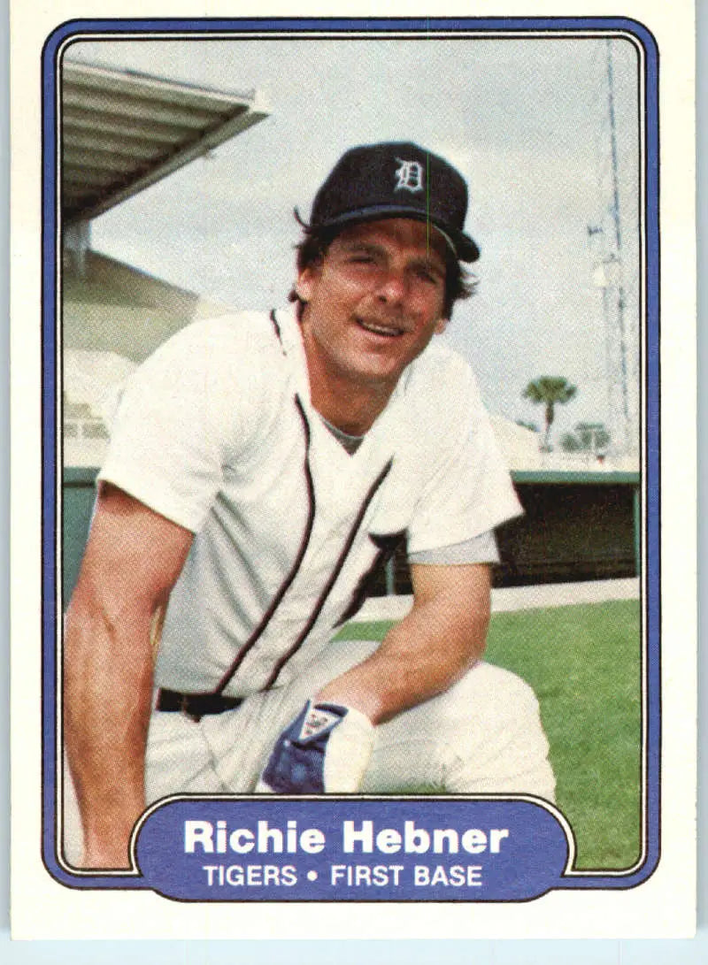 1982 Fleer #268 Richie Hebner EX Excellent Detroit Tigers Baseball Card - Baseball Card Single