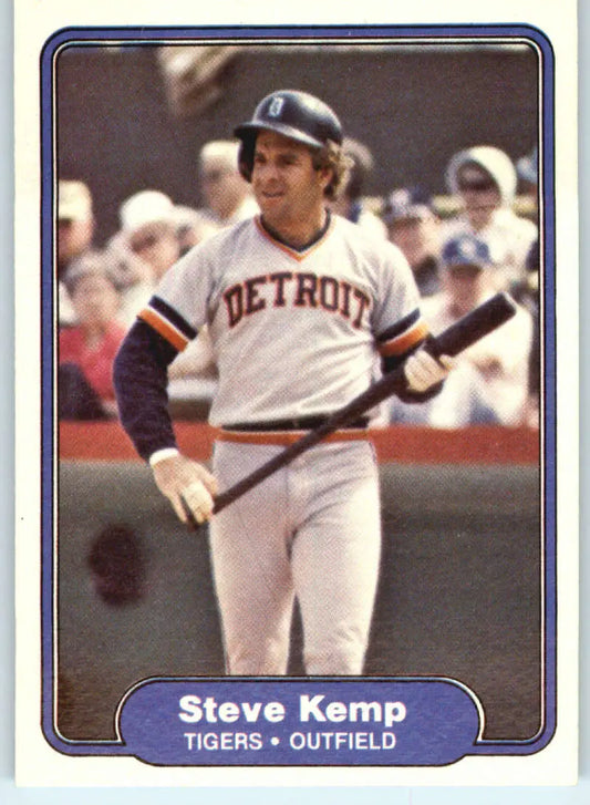 1982 Fleer #271 Steve Kemp EX Excellent Detroit Tigers Baseball Card - Baseball Card Single