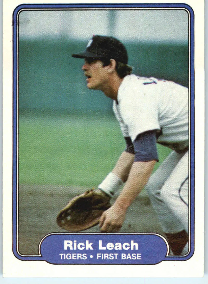 1982 Fleer #272 Rick Leach EX Excellent RC Rookie Detroit Tigers Baseball Card - Baseball Card Single