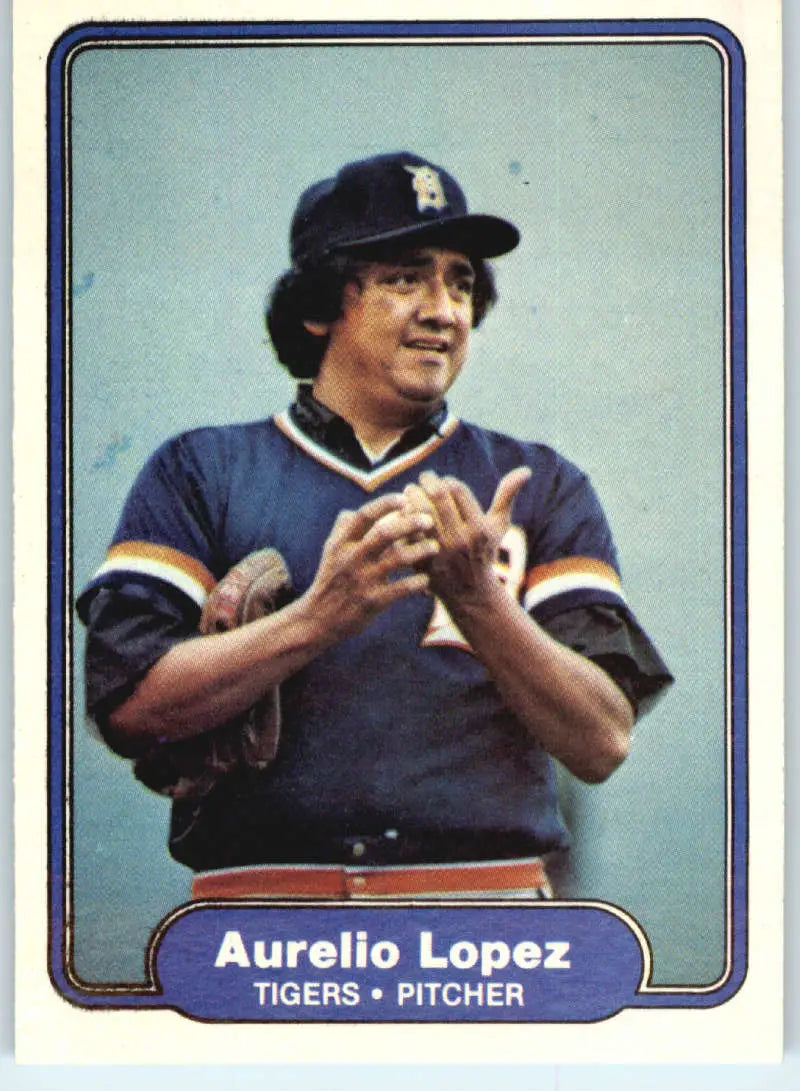1982 Fleer #273 Aurelio Lopez EX Excellent Detroit Tigers Baseball Card - Baseball Card Single
