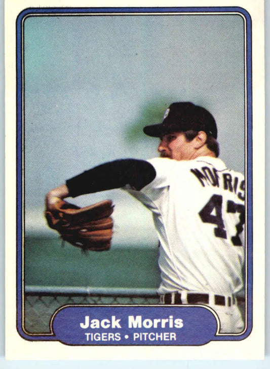 1982 Fleer #274 Jack Morris EX Excellent Detroit Tigers Baseball Card - Baseball Card Single
