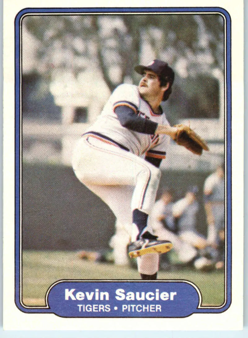1982 Fleer #275 Kevin Saucier EX Excellent Detroit Tigers Baseball Card - Baseball Card Single