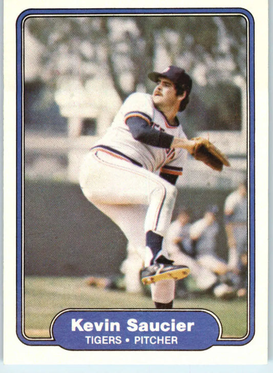 1982 Fleer #275 Kevin Saucier EX Excellent Detroit Tigers Baseball Card - Baseball Card Single
