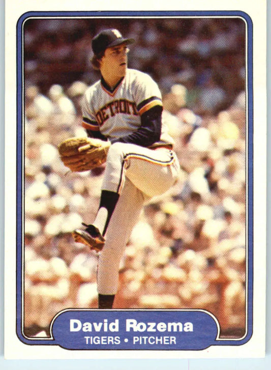 1982 Fleer #279 Dave Rozema EX Excellent Detroit Tigers Baseball Card - Baseball Card Single