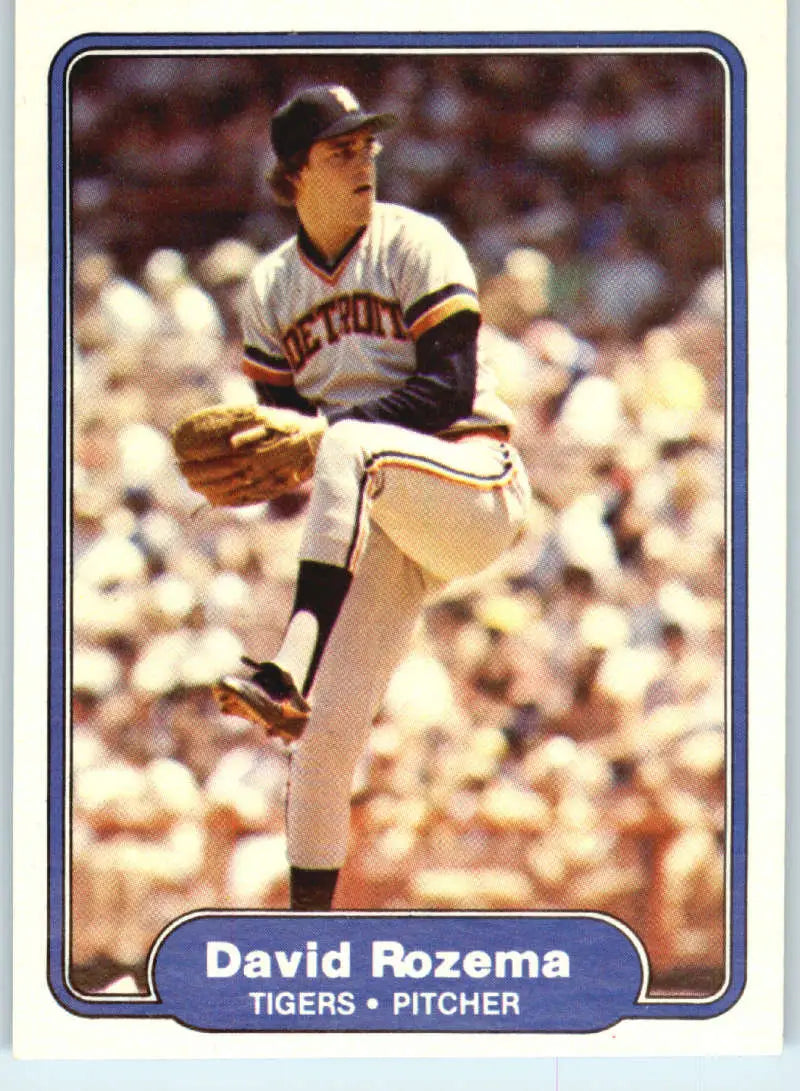 1982 Fleer #279 Dave Rozema EX Excellent Detroit Tigers Baseball Card - Baseball Card Single