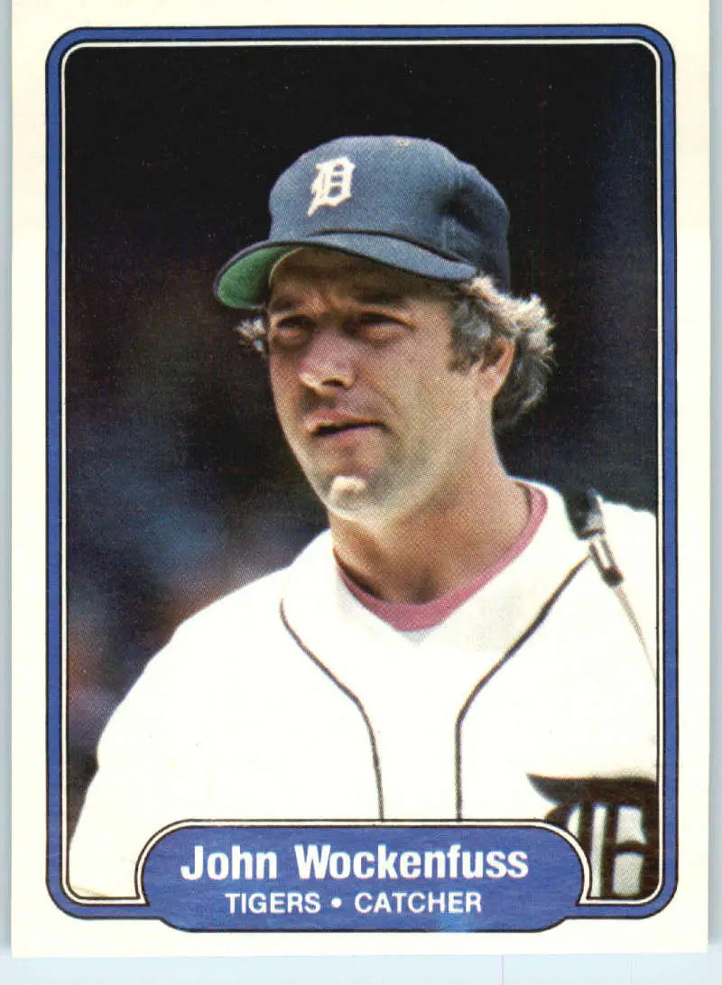 1982 Fleer #286 John Wockenfuss EX Excellent Detroit Tigers Baseball Card - Baseball Card Single