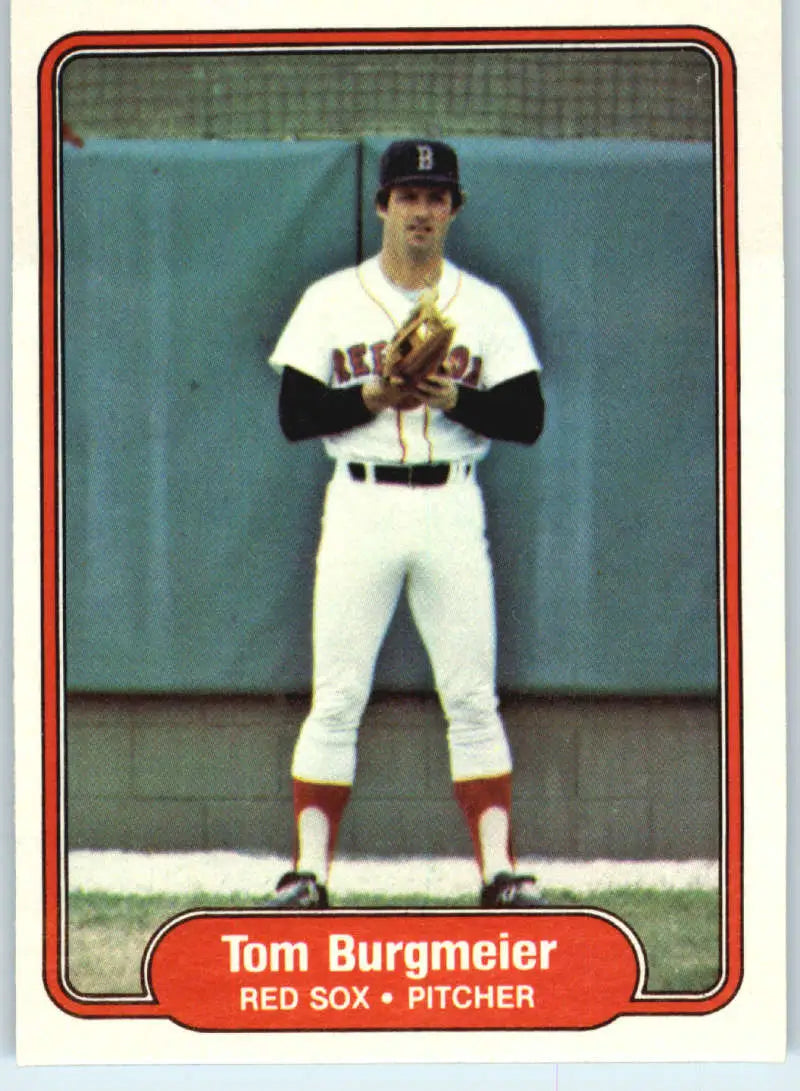 1982 Fleer #288 Tom Burgmeier EX Excellent Boston Red Sox Baseball Card - Baseball Card Single