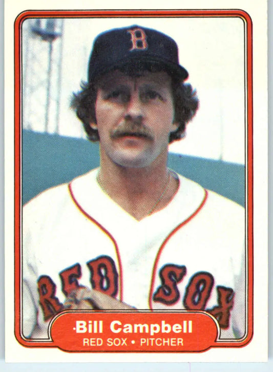 1982 Fleer #289 Bill Campbell EX Excellent Boston Red Sox Baseball Card - Baseball Card Single