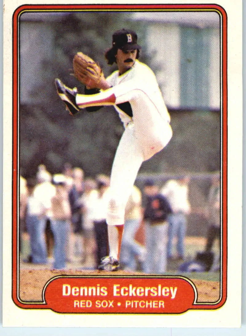 1982 Fleer #292 Dennis Eckersley EX Excellent Boston Red Sox Baseball Card - Baseball Card Single