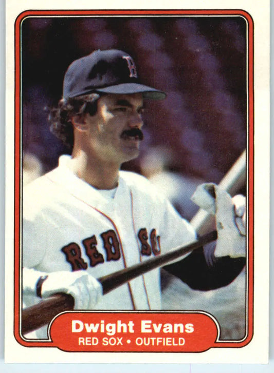 1982 Fleer #293 Dwight Evans EX Excellent Boston Red Sox Baseball Card - Baseball Card Single