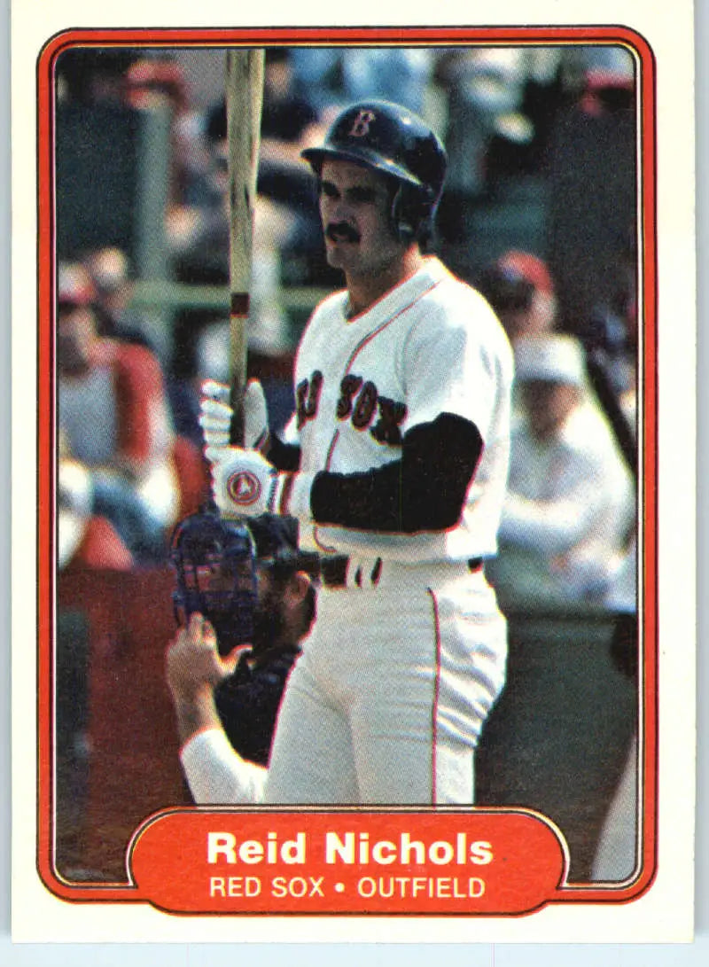 1982 Fleer #300 Reid Nichols EX Excellent Boston Red Sox Baseball Card - Baseball Card Single