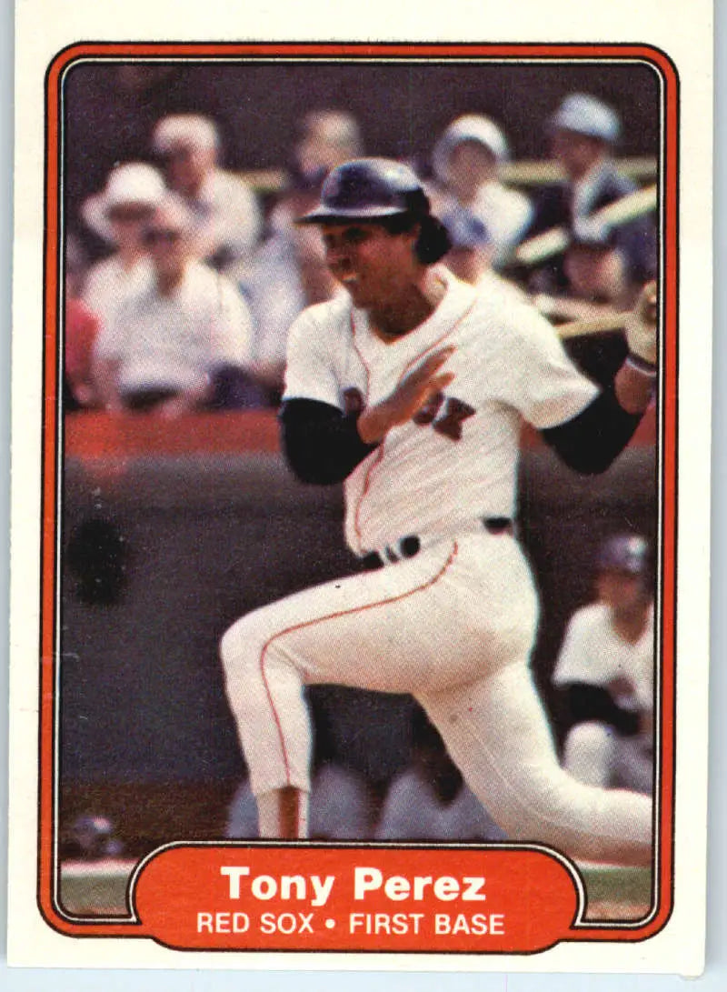 1982 Fleer #302 Tony Perez EX Excellent Boston Red Sox Baseball Card - Baseball Card Single