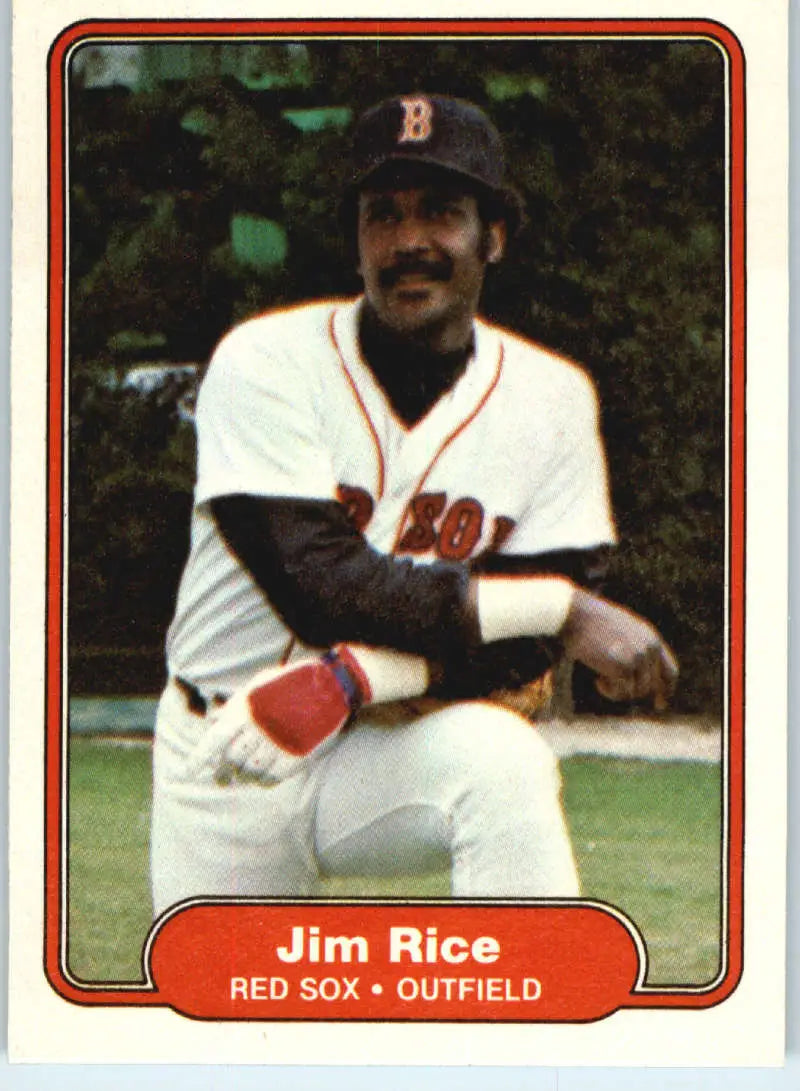 1982 Fleer #305 Jim Rice EX Excellent Boston Red Sox Baseball Card - Baseball Card Single