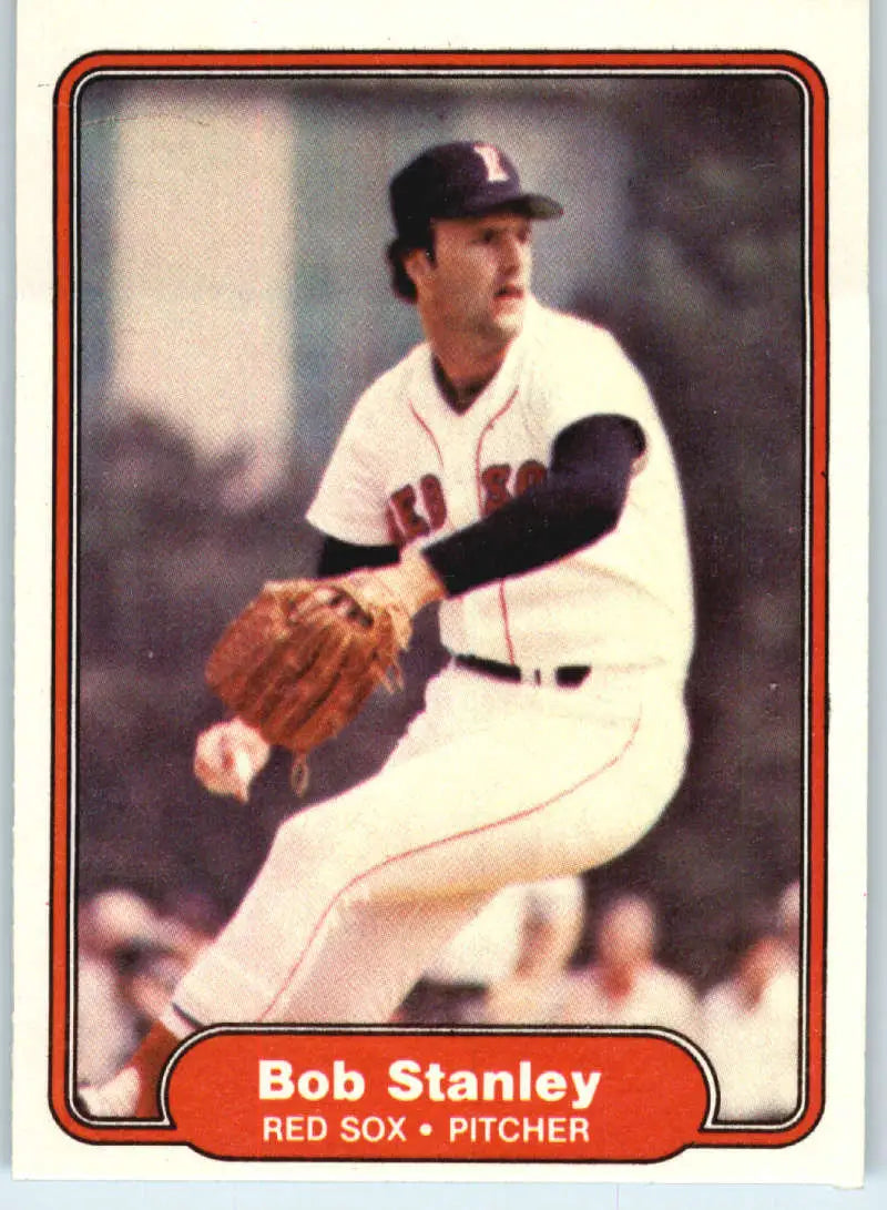 1982 Fleer #307 Bob Stanley EX Excellent Boston Red Sox Baseball Card - Baseball Card Single