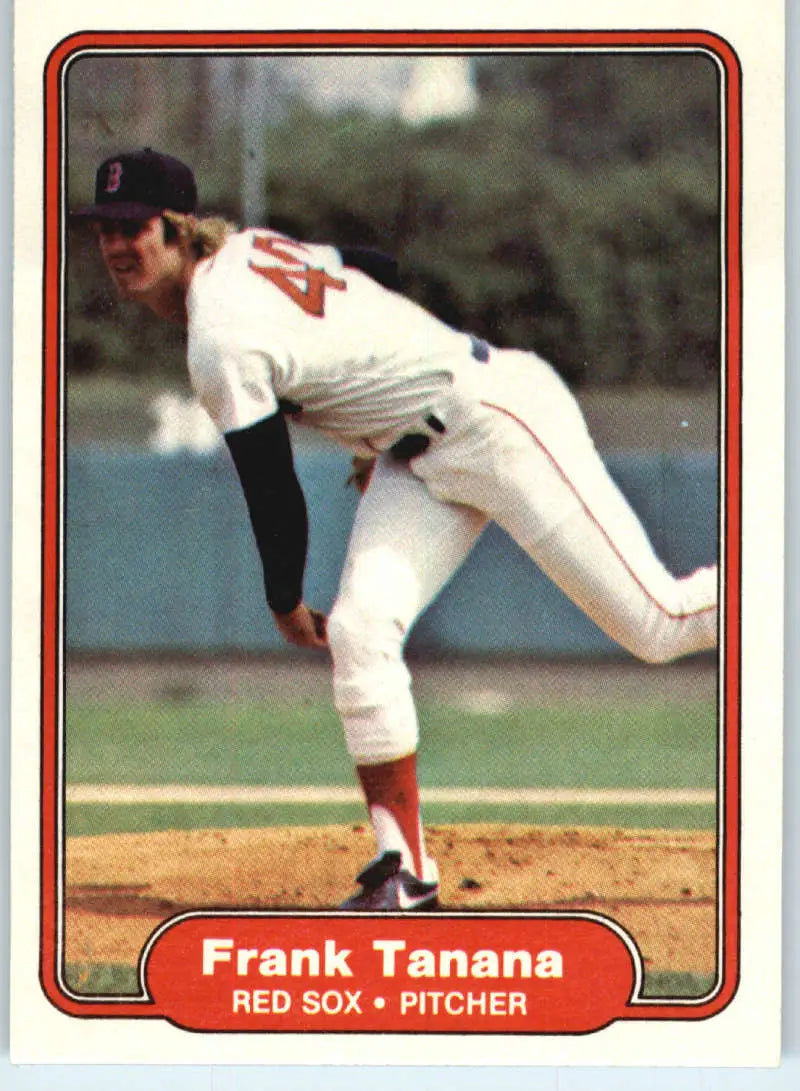 1982 Fleer #309 Frank Tanana EX Excellent Boston Red Sox Baseball Card - Baseball Card Single
