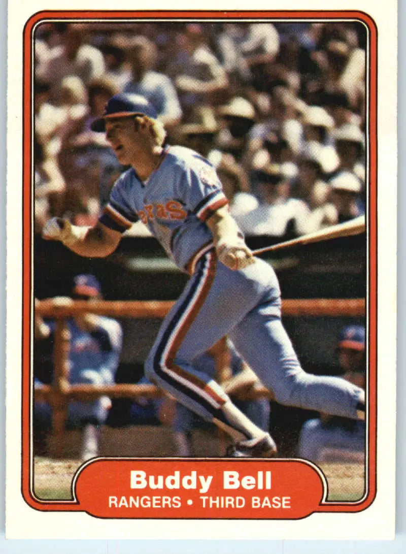 1982 Fleer #313 Buddy Bell EX Excellent Texas Rangers Baseball Card - Baseball Card Single