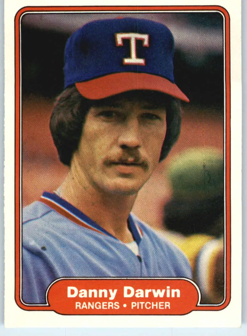 1982 Fleer #315 Danny Darwin EX Excellent Texas Rangers Baseball Card - Baseball Card Single