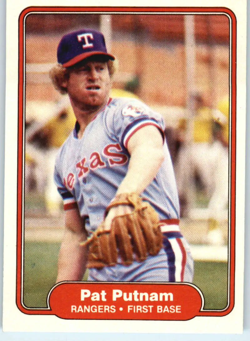 1982 Fleer #327 Pat Putnam EX Excellent Texas Rangers Baseball Card - Baseball Card Single