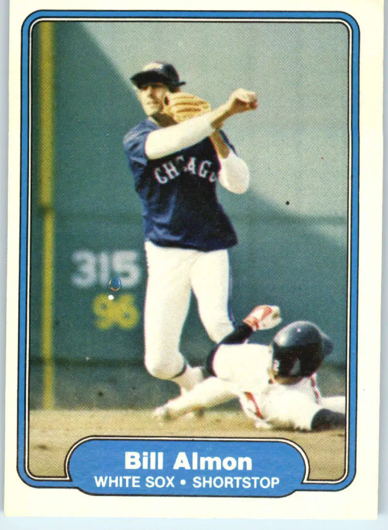 1982 Fleer #335 Bill Almon EX Excellent Chicago White Sox Baseball Card - Baseball Card Single