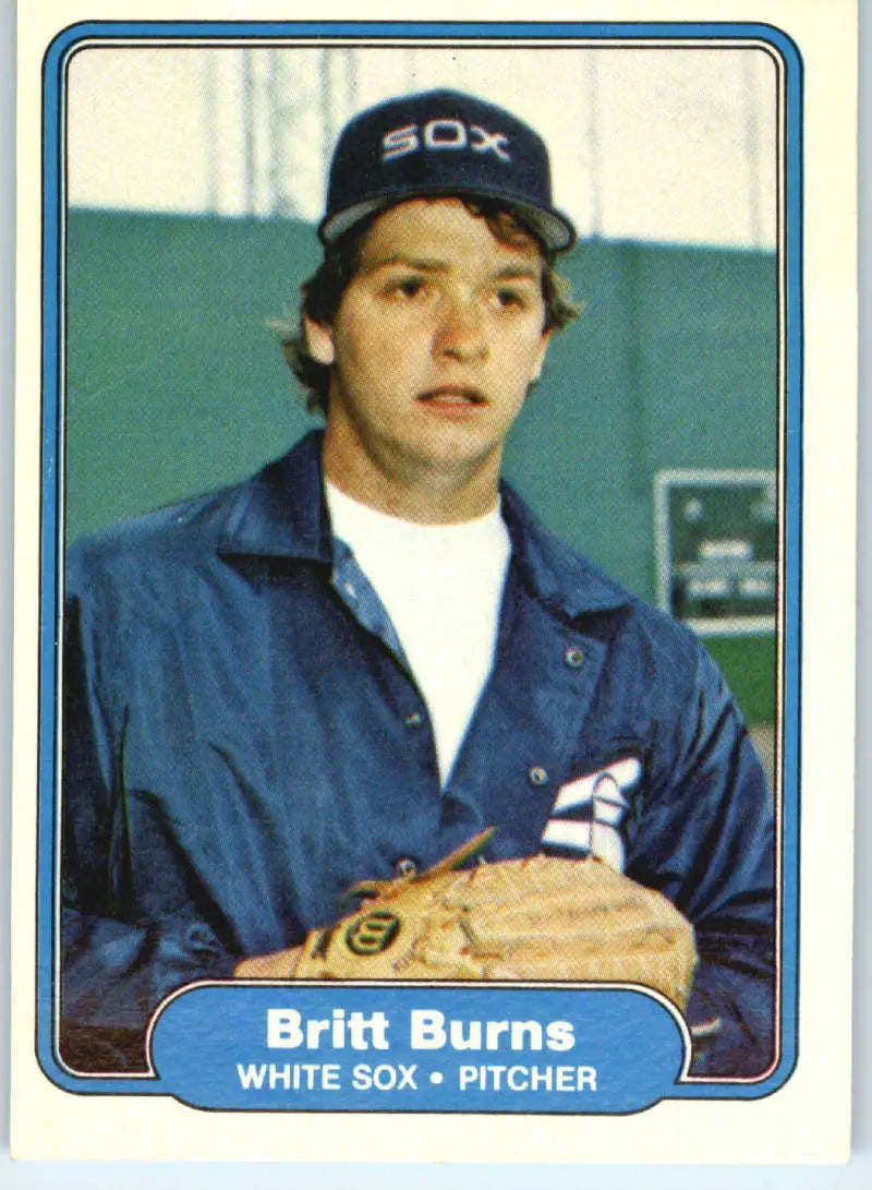 1982 Fleer #339 Britt Burns EX Excellent Chicago White Sox Baseball Card - Baseball Card Single