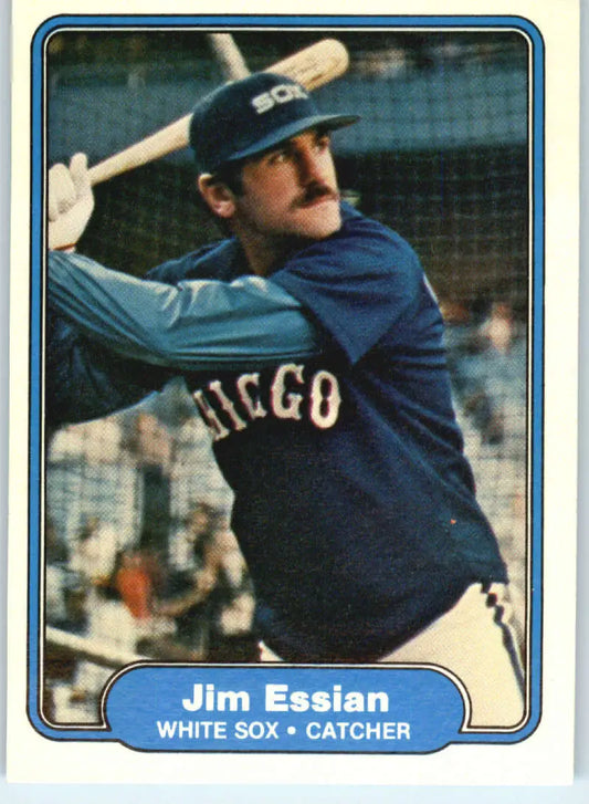 1982 Fleer #341 Jim Essian EX Excellent Chicago White Sox Baseball Card - Baseball Card Single