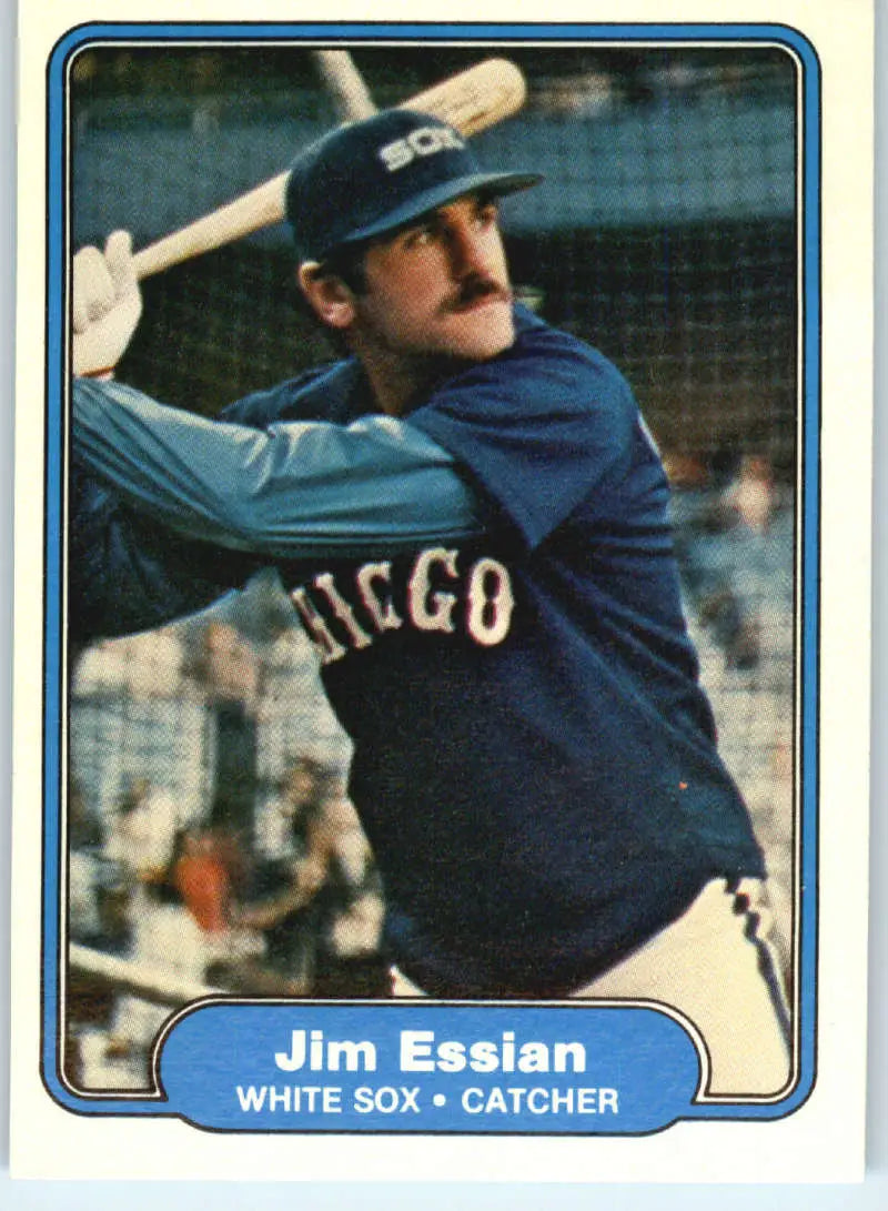 1982 Fleer #341 Jim Essian EX Excellent Chicago White Sox Baseball Card - Baseball Card Single