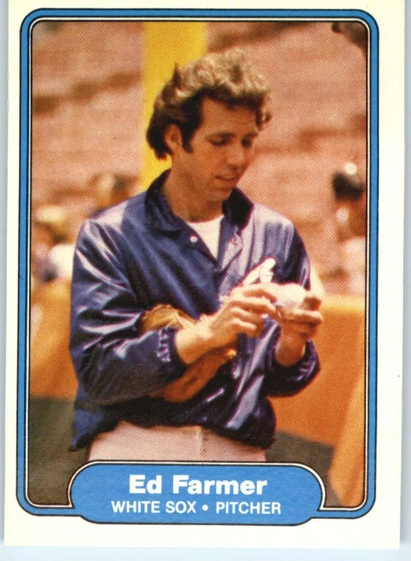 1982 Fleer #342 Ed Farmer EX Excellent Chicago White Sox Baseball Card - Baseball Card Single